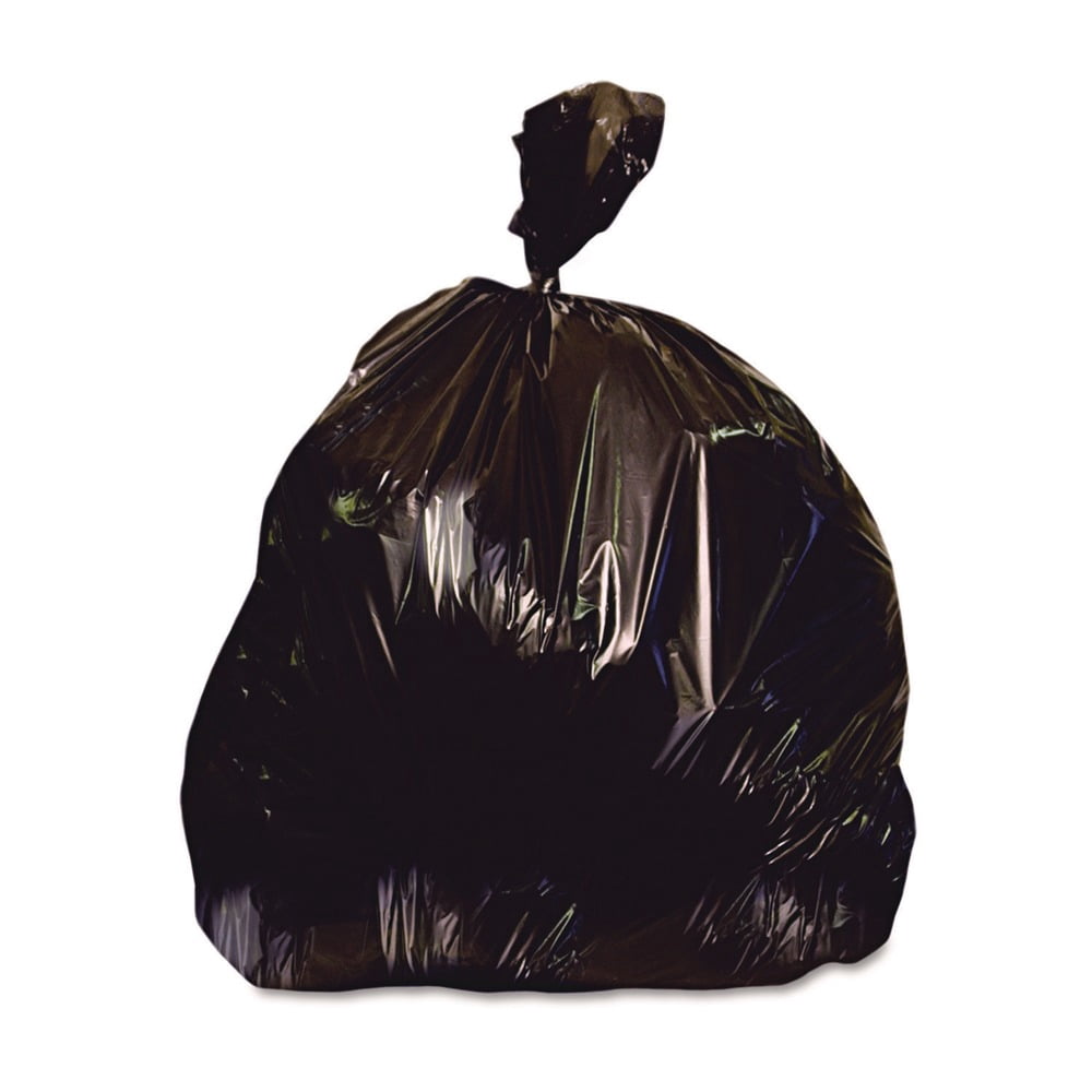 Heritage Repro Liners 45 Gallon Industrial Trash Bag 40" x 46" Low Density 1.2 mil Black 100