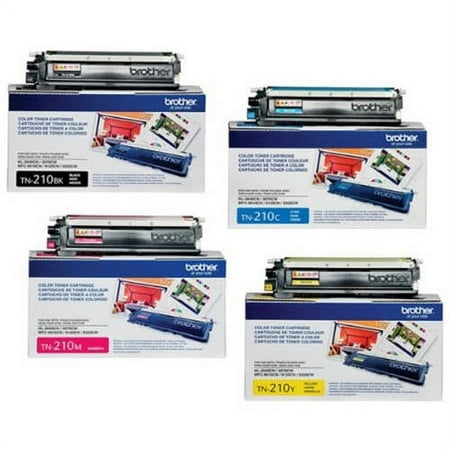 Brother TN210 Laser Toner Cartridge Complete 4-Color Set
