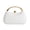 White, variant on Straw Clutch Handbags Women Beach Crossbody Hand-woven Summer Purse Wallet Top handle Evening Bag for Wedding Party.