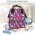thumbnail image 5 of Daiia Vintage Vinyl Record Large Capacity Baby Bag Waterproof Stylish Diaper Bag Mummy Backpack Adjustable Straps Diaper BagBaby Essentials Bag, 5 of 6