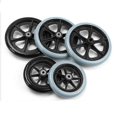 thumbnail image 3 of 6/8Inch Front Castor Wheels Smooth Solid Tire Wheel Wheelchair Replacement Parts G5AB, 3 of 4