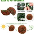 thumbnail image 5 of IDEALHOUSE 40CM Red Artificial Rose Flower Ball 2 Pack, Hanging Topiary Plant Balls with Chain, Faux Rose Floral Decor, Decorative PE Sphere, Wedding, Party, Home, Balcony, Outdoor, 5 of 7