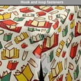 thumbnail image 4 of Bibliophile Dog Crate Cover, Continuous Colorful Open Hand Books Composition on Striped Backdrop, Easy to Use Pet Kennel Cover for Dogs, 35" x 23" x 27", Ivory and Multicolor, by Ambesonne, 4 of 6