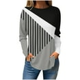 thumbnail image 2 of Tawop Hoodie Women Tops Womens Sweatshirts Crew Neck Long Sleeve Graphic Casual Dark Gray XL, 2 of 5