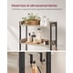 thumbnail image 3 of VASAGLE Estantería de Inodoro con 3 Estantes, Estante de Baño, Ahorro de Espacio, Soporte de Lavadora, Montaje Fácil, Estilo Industrial, Greige y Negro, 3 of 5
