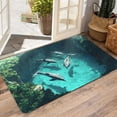 thumbnail image 4 of Crystal Velvet Dolphins Floor Mat for Men Water-Absorbent Door Mat for Women Non-Slip Entryway Mat Bathroom Rug Polyester 50X80Cm, 4 of 6