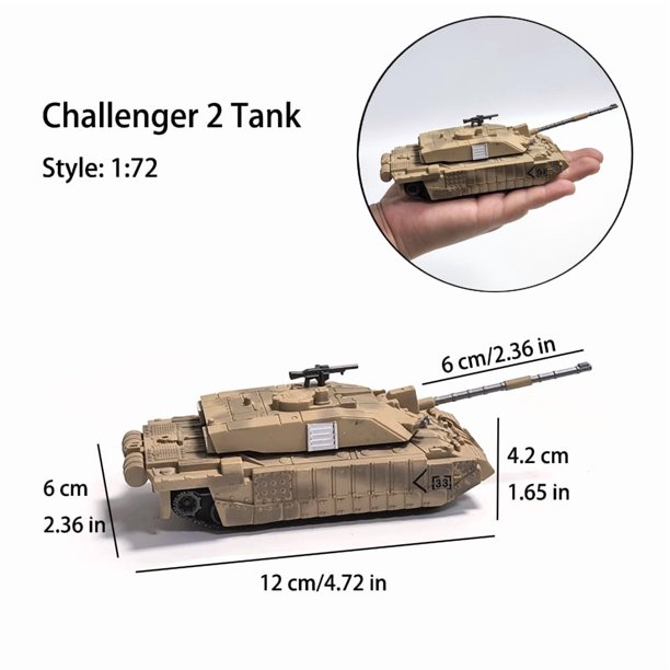 Bloques de construcción serie militar modelo juguetes creativos multiusos M1A2 leopardo 2A7 T-90 tanque de batalla principal para niño regalo de Navidad,Challenger Tank