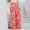 Red, variant on Kiplyki Fall Ladies Pants Wholesale Cotton Print Pants Straight Wide Leg Trousers Pants