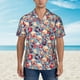 thumbnail image 2 of Balery music Skull record Retro Camisas hawaianas de manga corta para hombre, camisas playeras de corte holgado, camisas de vacaciones con botones,Large, 2 of 7