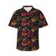 thumbnail image 1 of Fotbe Compass And Mountains In Bicycle Wheels1 Camisa Hawaiana para Hombre Unisex – Camisa Casual de Verano con Botones de Manga Corta de Algodón y Lino,XX-Large, 1 of 7