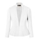 thumbnail image 1 of Blazer de oficina Ponte súper cómodo para mujer JK1135 1073T Blanco S, 1 of 1