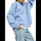 thumbnail image 2 of Sudaderas de Mujer con Cuello Redondo, Forro , Suéteres Oversize, Otoño 2025, Blusas Bonitas, Ropa Preppy Estilo-L M, 2 of 9