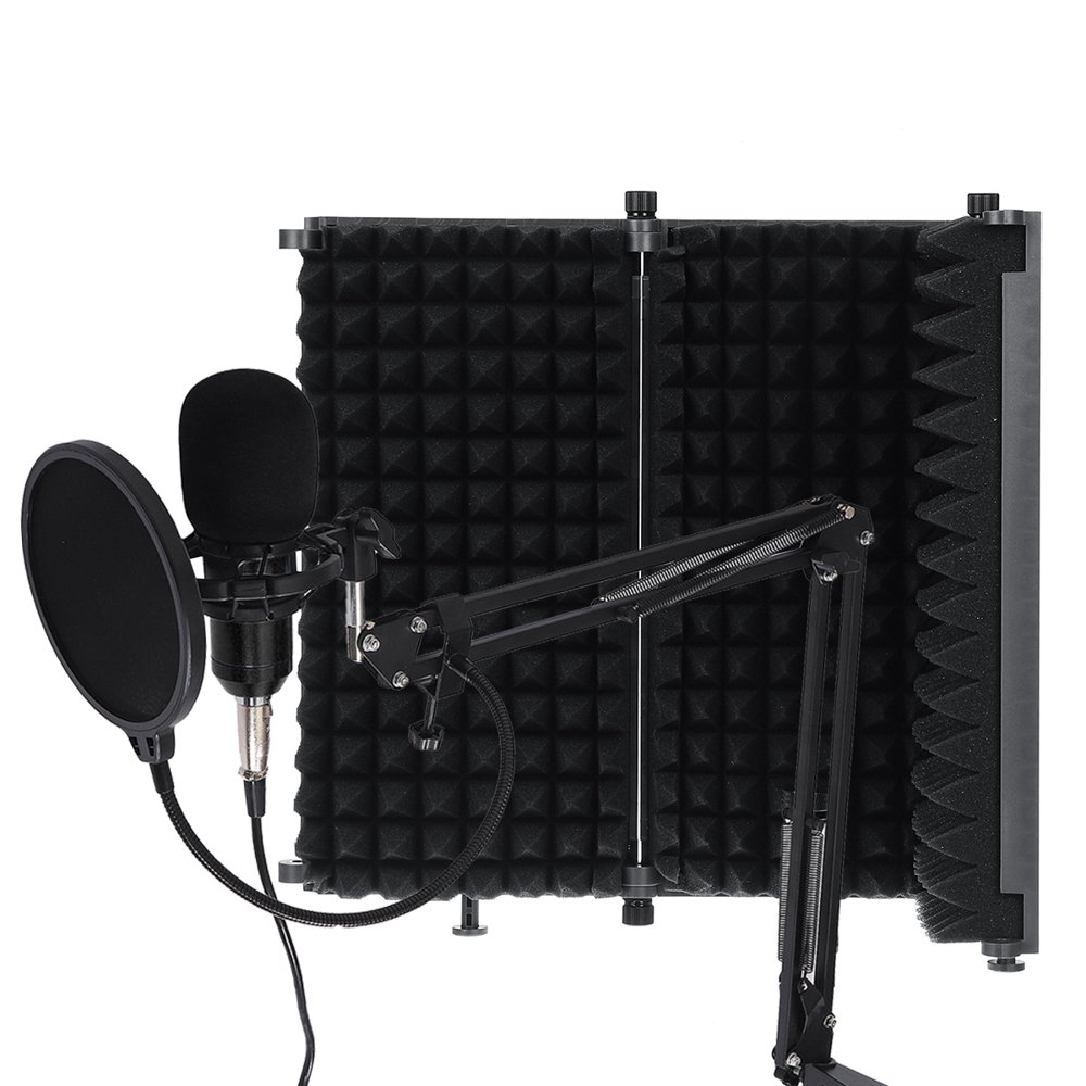Acoustic Foam Panel Sound Absorbing Recording Panel Stand Mount Studio