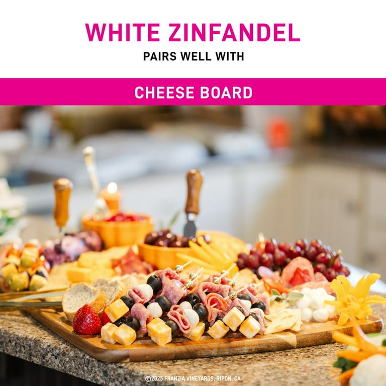 Franzia White Zinfandel Zinfandel Rose Wine 3L Bag in Box 11% ABV