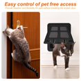 thumbnail image 4 of Cat Screen Door Plastic Pet Door Lockable Small Dog Door Pet Screen Gate Protector Doggy Sliding Door Premium Cat Flap Door 4 Modes for Small Cats Dogs Pets Up to 30Lb, 4 of 9