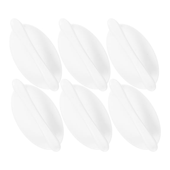 MEIBUTYUP 6Pcs White Stick on Cabinet Handles Self Adhesive for Doors and Drawers