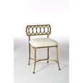 thumbnail image 1 of Hillsdale Canal Street Vanity Stool in Gold Bronze, 1 of 10