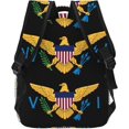 thumbnail image 4 of Faith Over Fear Patriotic Christian Cross American Flag Laptop Backpacks Double Shoulder Laptop Pack Bag Daypack Back Pack Bags Rucksack Computer Bag with Side Pockets Front Zipper Pockets, 4 of 6