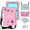 Pink, variant on Case for iPad mini 6th Gen 8.3" 2021 (A2567/ A2568/ A2569), Shockproof Handle Convertible Stand Case Light Weight EVA Cute Kids Cover Cartoon Pattern with Shoulder Strap, Skyblue