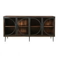 thumbnail image 2 of Treasure Trove Cadence Nut Brown & Black Four Door Credenza, 2 of 5