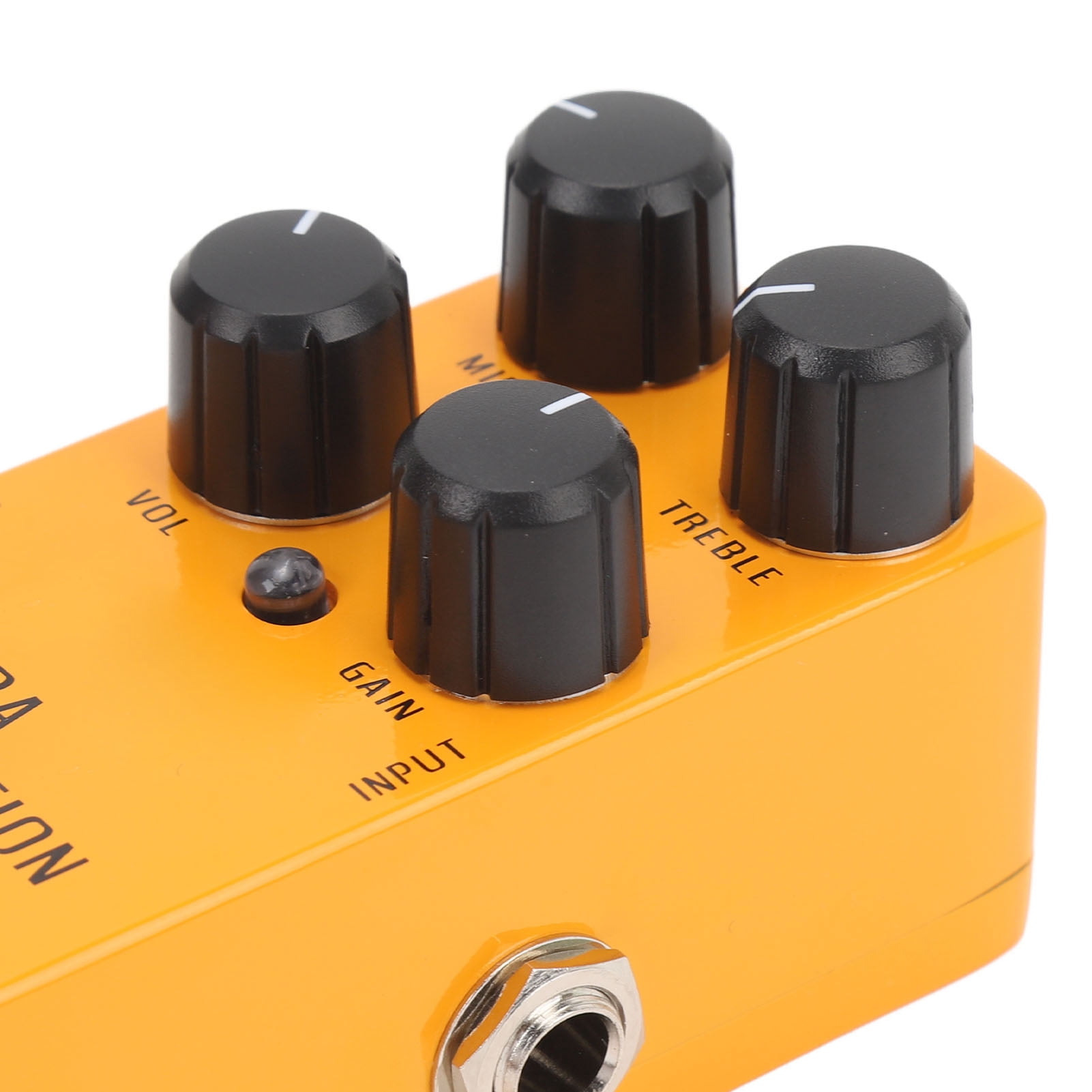 NFTIGB High Gain Distortion Guitar Pedal Aluminum Alloy Electric Guitar Distortion Effect Pedal with True Bypass DC9V for Electric Guitars, Black Edition (3.94 inches / 10.00 cm)