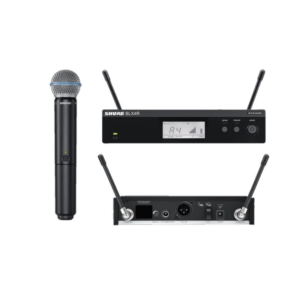 Micrófono Inalámbrico Shure BLX24R/B58 1 Canal Receptor para Montar en Rack