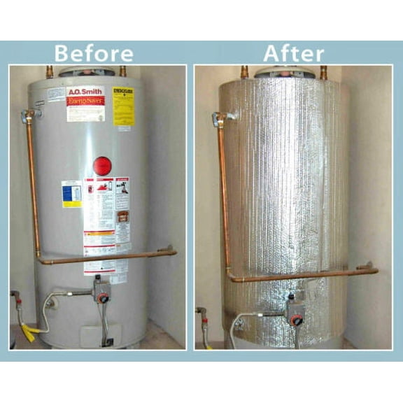 Water Heater Blanket Insulation, "NON FIBERGLASS", Fits up to 80 Gallons Tank