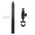 thumbnail image 3 of Palo de Selfie Motocicleta Bicicleta Invisible Selfie Stick Manillar Soporte de montaje 28cm-115cm Longitud ajustable con tornillo de 1/4 pulgadas Abrazadera de montaje de manillar flexible para cámar Andoer-2 Palo de Selfie, 3 of 7