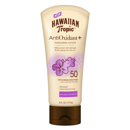 Hawaiian Tropic Antioxidant Plus Sunscreen Lotion SPF 50, 6