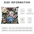 thumbnail image 6 of Awypu Throw Pillow Covers Water Color with Flowers Rose Iris and Hibiscus Accent Art Artwork Beautiful Beauty Bloom Blossom for Couch Living Room Set of 2 White, 6 of 6