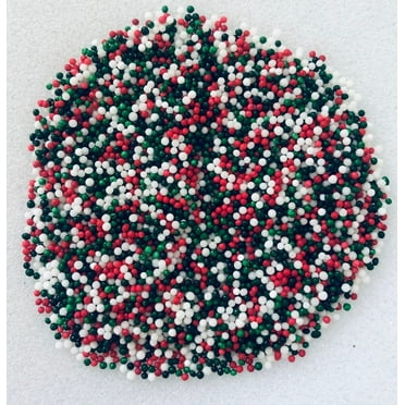 Merry Christmas Nonpareil Confetti Sprinkles, Cake, Cookie, Donut ...