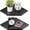Black,oak-8.5inch(2PCS), variant on Natural Wood 11.2inch(2PCS) Solid Oak Wood Corner Wall Floating Shelves