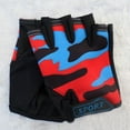 thumbnail image 1 of Splihome 1 Paire Enfants Vélo Bicyclette Cyclisme Demi-Doigt Gants de Sport Sans Doigts Rouge Camouflage, 1 of 9