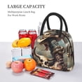 thumbnail image 5 of Rateoe Western Cowboy Snake Ram Skull Pattern Lunch Bag Women, Lunch Box, Lunch Bag, Small Leakproof Lunch Tote Large Capacity Reusable Insulated Cooler Lunch Container, 5 of 6