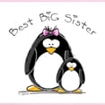 thumbnail image 2 of CafePress - Best Big Sister Penguins Infant Bodysuit - Baby Light Bodysuit, Size Newborn - 24 Months, 2 of 4