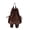 Brown, variant on Fashionable Rucksack With Convertible Carrying Option Casual Backpacks Tear Resistant Fabric Book Bag Organizational