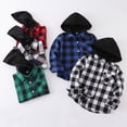 thumbnail image 4 of YIWULA Boy Button Down Shirt Kid Flannel Shirt Toddler Buffalo Plaid Shirt Boys Long Sleeve Father Son Shirt(3-4 Years,Black), 4 of 9