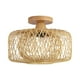 thumbnail image 2 of Lámpara de araña de madera, pantalla de techo, lámpara colgante de suelo, cubierta de luz colgante Retro para comedor, fiesta, boda, 2 of 9