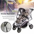 thumbnail image 4 of OUSITAID Rainproof Stroller Cover  Waterproof Transparent Stroller Cover for Wind Snow Dust Ventilation Clear, 4 of 11