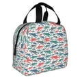 thumbnail image 2 of Pofeuu Colorful Shark Print Lunch Bag Lunch Box Insulated Lunch Bag Adult Lunch Box for Men and Women, 2 of 8