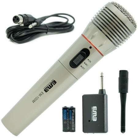 Emb Pocket - EMB Professional Handheld Wireless Microphone Mic System For Church Home Karaoke