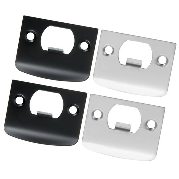 Dead Bolt Door Lock 4 Pcs Strike Plates Thread Security Doorjamb Stainless Steel