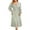 Green, variant on Diufon Women's Maxi Dresses Summer V Neck Long Sleeve Dress Side Lace-Up Waisted Hem Split Dress