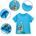 thumbnail image 3 of Qudderr T-Shirts Dessin Animé pour Garçons Bébé Manches Courtes en Coton 2-8T Été Col Rond pour Tout-Petits, 3 of 9