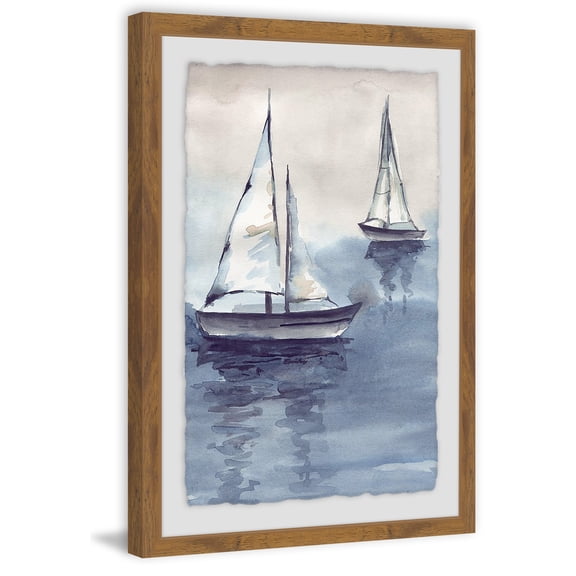 Calm Sea Framed Painting Print