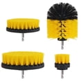 thumbnail image 2 of Kit de cepillos limpiadores multiusos de color amarillo medio para superficies de baño, lechada, bañera, ducha, cocina, automóvil, barco, RV, 2 of 5
