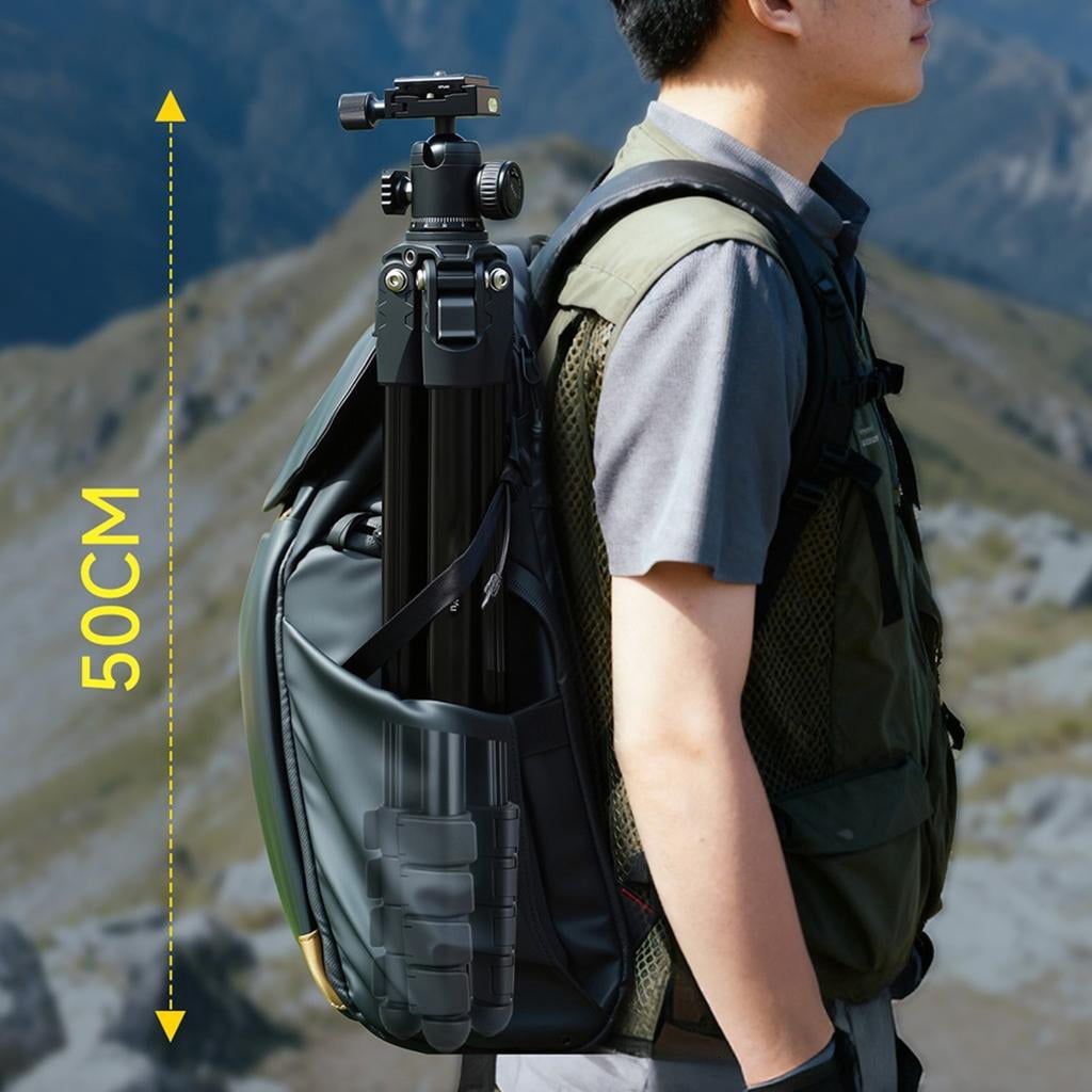 Adjustable Camera Tripod Aluminum Alloy Construction For Live Streaming Photography With Rotatable Head