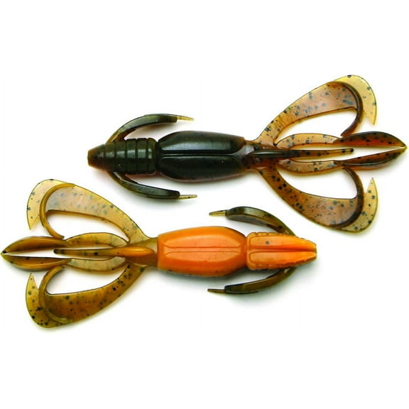 Keitech CF44-US07 Crazy Flapper Crawbait, 4.4", Alabama Craw, 6/Pack