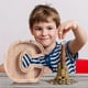 thumbnail image 3 of Piggy-Bank for Kids Boys Girls Large Piggy Banks 26 English Alphabet Letter,Personalized Wooden,Transparent Money Saving Box (1 Pc), 3 of 9