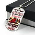 thumbnail image 3 of Gift From Daughter - Father Daughter Gift - Dad Gift Ideas - Gift For Father - Gift For Dad - Dad's Birthday Gift6552489295936- Graphic Military Dog Tag Necklace (Optional Personalized Engraving), 3 of 5